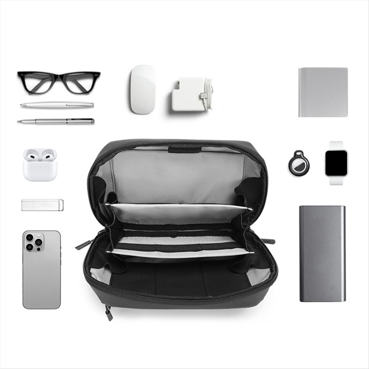 ☶ ❈ ＊ ♥ AC1578-Waterproof Tech - Tech Accessories Travel Organizer Pouch recensie en prijs